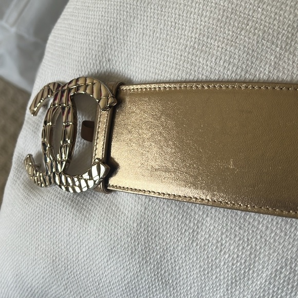 Chanel gold belt sz 80/32 - Picture 5 of 6